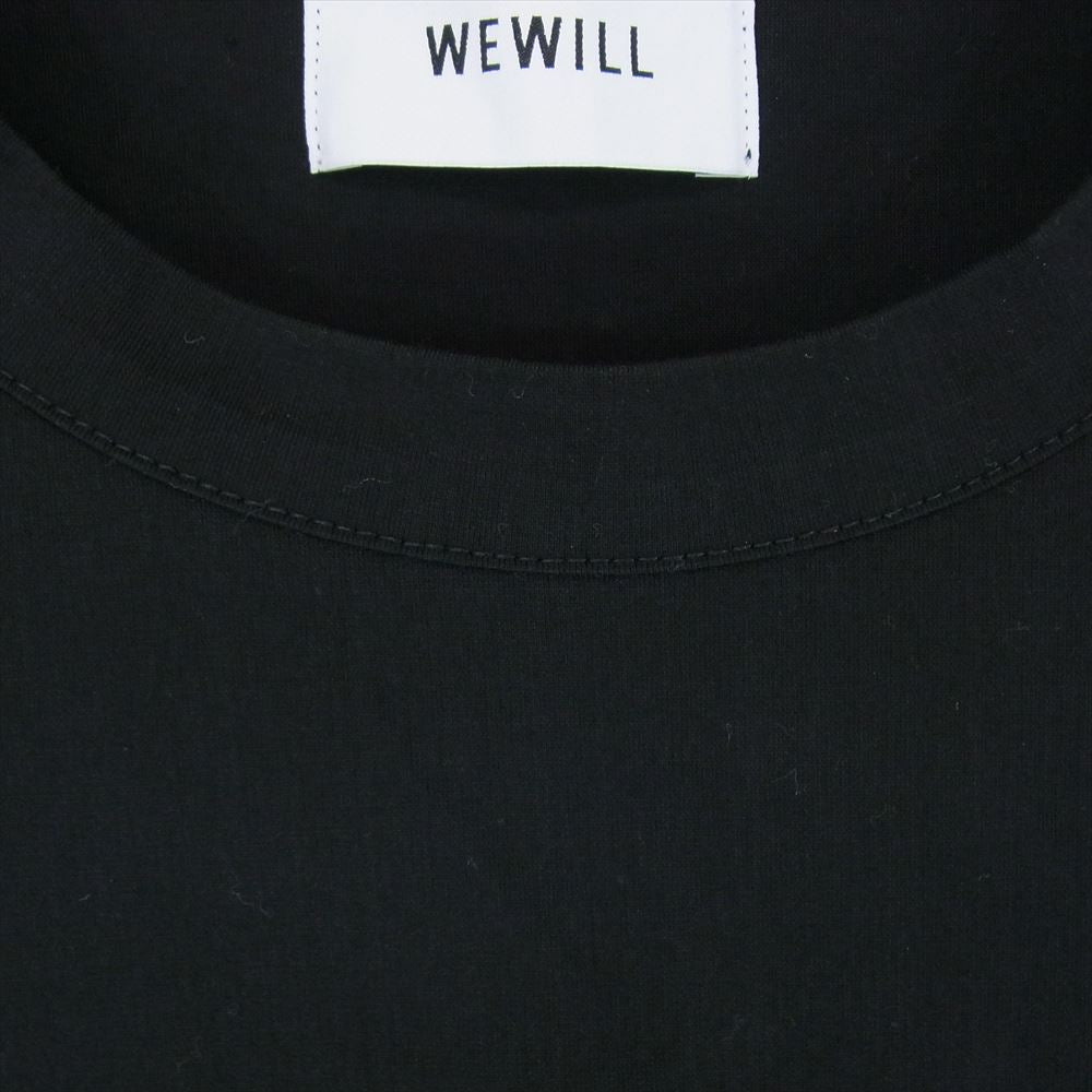 ウィーウィル W-000-8019-1 TRICOT LS T-SHIRT トリコット ロングスリーブ 長袖 ロンT Tシャツ カットソー ブラック系 2【中古】