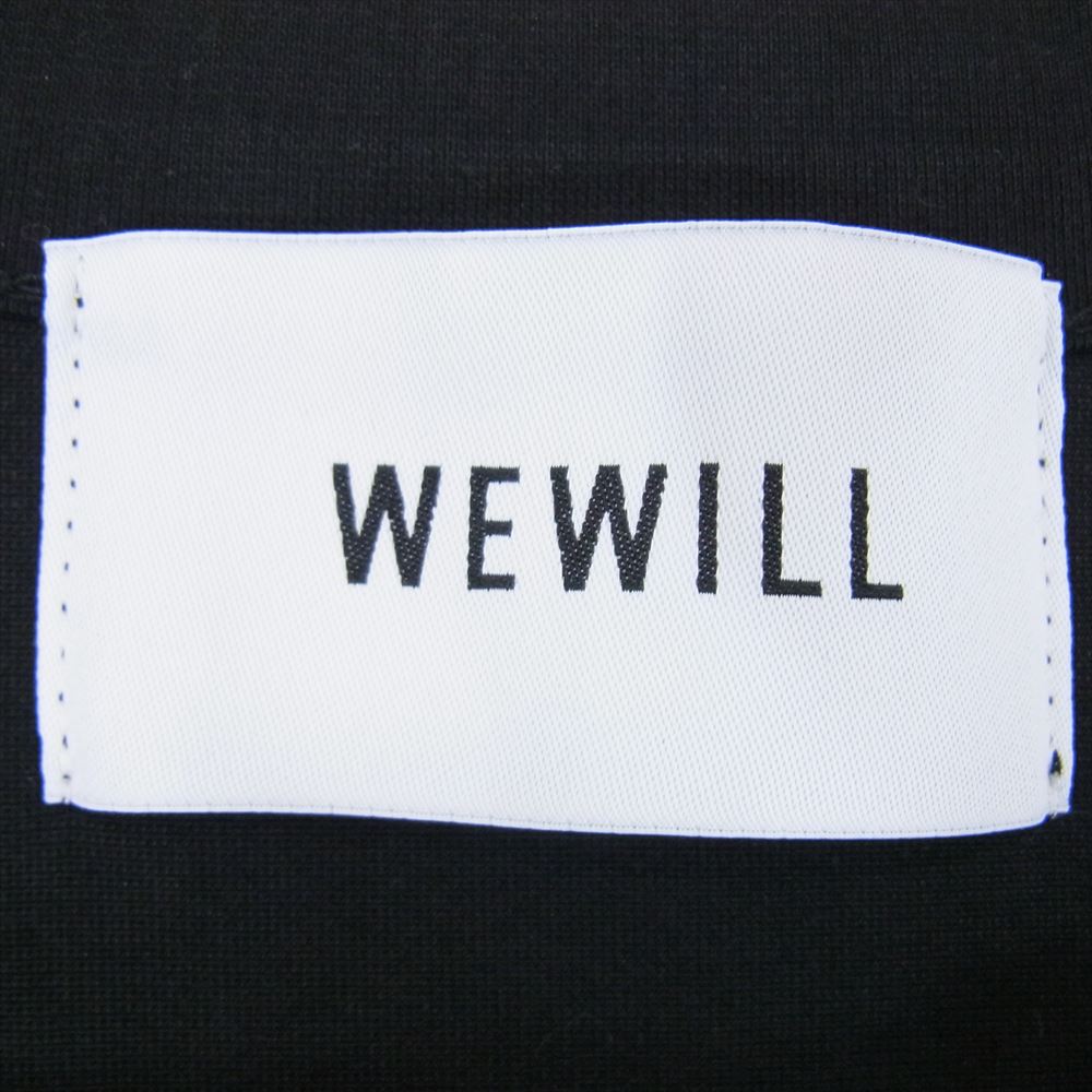 ウィーウィル W-000-8019-1 TRICOT LS T-SHIRT トリコット ロングスリーブ 長袖 ロンT Tシャツ カットソー ブラック系 2【中古】