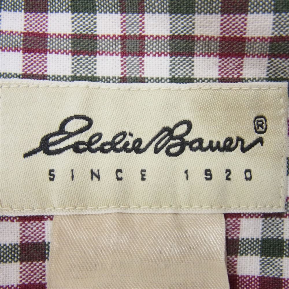 Eddie Bauer エディー・バウアー 90s ボタンダウン ギンガムチェック 長袖 シャツ マルチカラー系 サイズ表記無【中古】