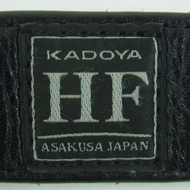 KADOYA カドヤ SHOULDER BAG-PTD レザー キルティング ボディ ショルダー バッグ 日本製 ブラック系【中古】