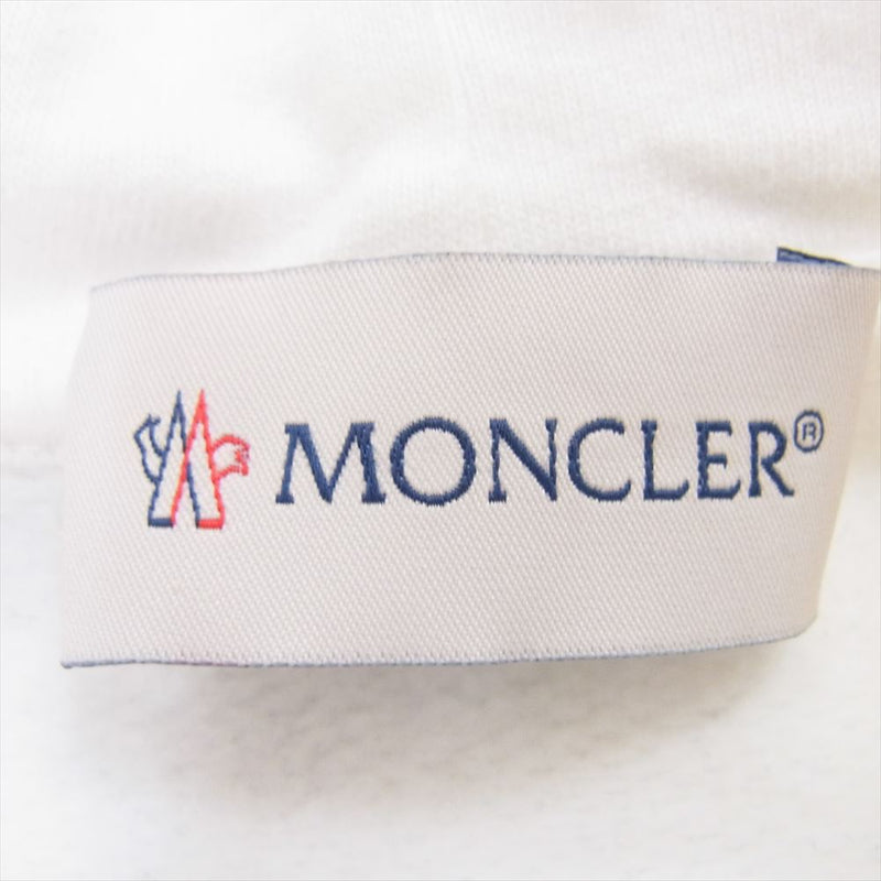 MONCLER モンクレール × Fragment FRGMT フラグメント ロゴ プルオーバー パーカー ホワイト系 M【中古】