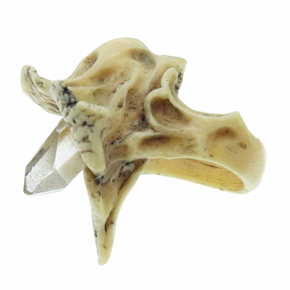 マカブル ガジェット MGR16W マブカ リング ホワイト オフホワイト系 13号【新古品】【未使用】【中古】