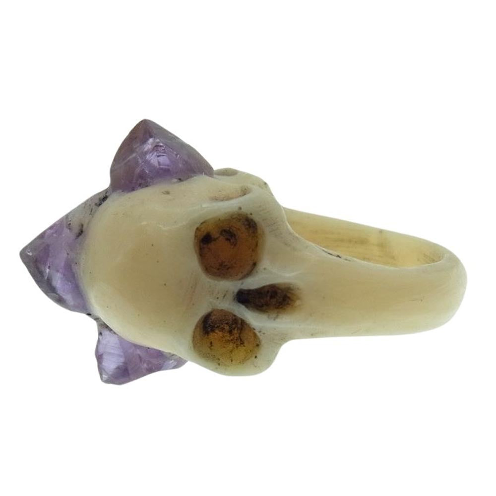 マカブル ガジェット MGR015 バイフェイシャルスカルリング 18号【新古品】【未使用】【中古】