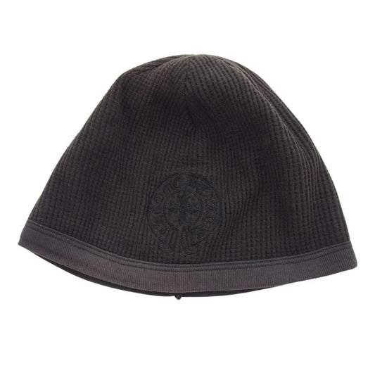 CHROME HEARTS クロムハーツ（原本無） ホースシュー CHプラス 刺繍 ワッフル サーマル ビーニー ニットキャップ グレー系 チャコール系【中古】