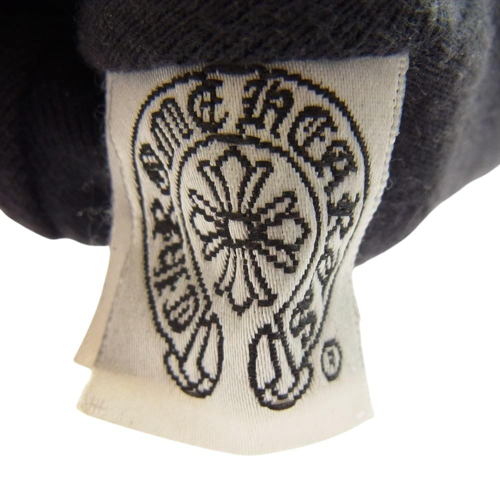 CHROME HEARTS クロムハーツ（原本無） ホースシュー CHプラス 刺繍 ワッフル サーマル ビーニー ニットキャップ グレー系 チャコール系【中古】