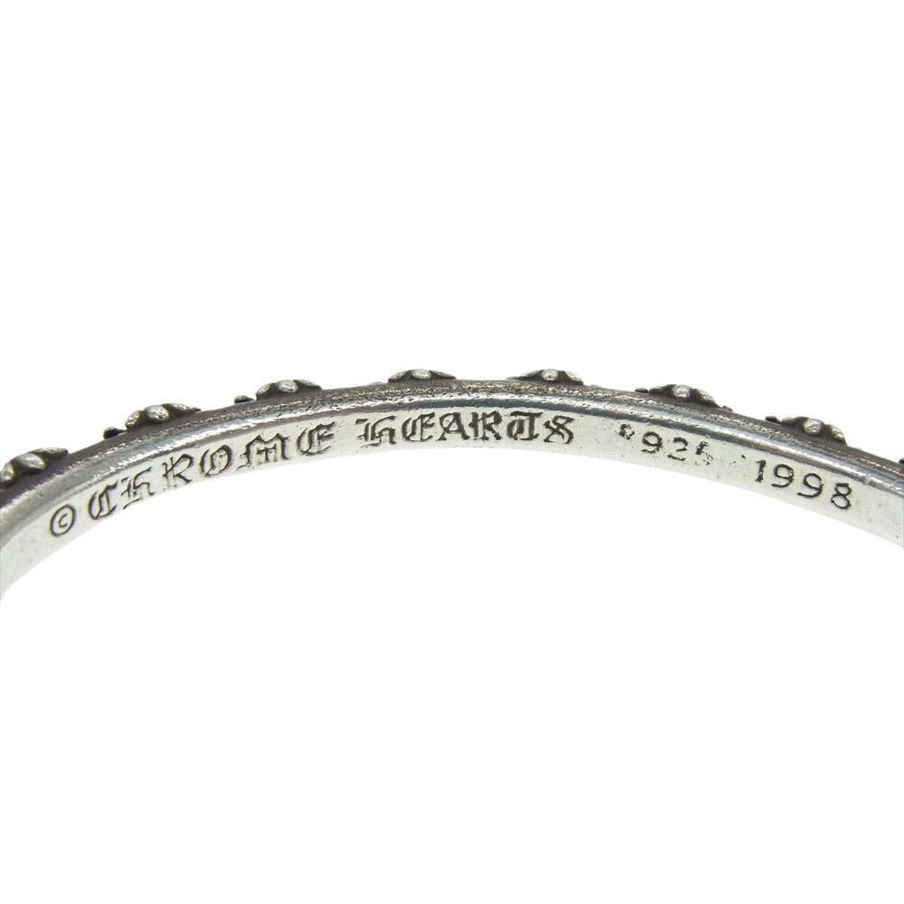 CHROME HEARTS クロムハーツ（原本無） gallerly ギャラリー 購入時証明書付き CROSS BAND 2 BANGLE クロスバンド バングル ブレスレット【中古】