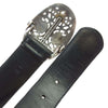 CHROME HEARTS クロムハーツ（原本無） OVAL CROSS STRAP 1.5 クラシックオーバルクロス バックル レザーベルト 31インチ【中古】