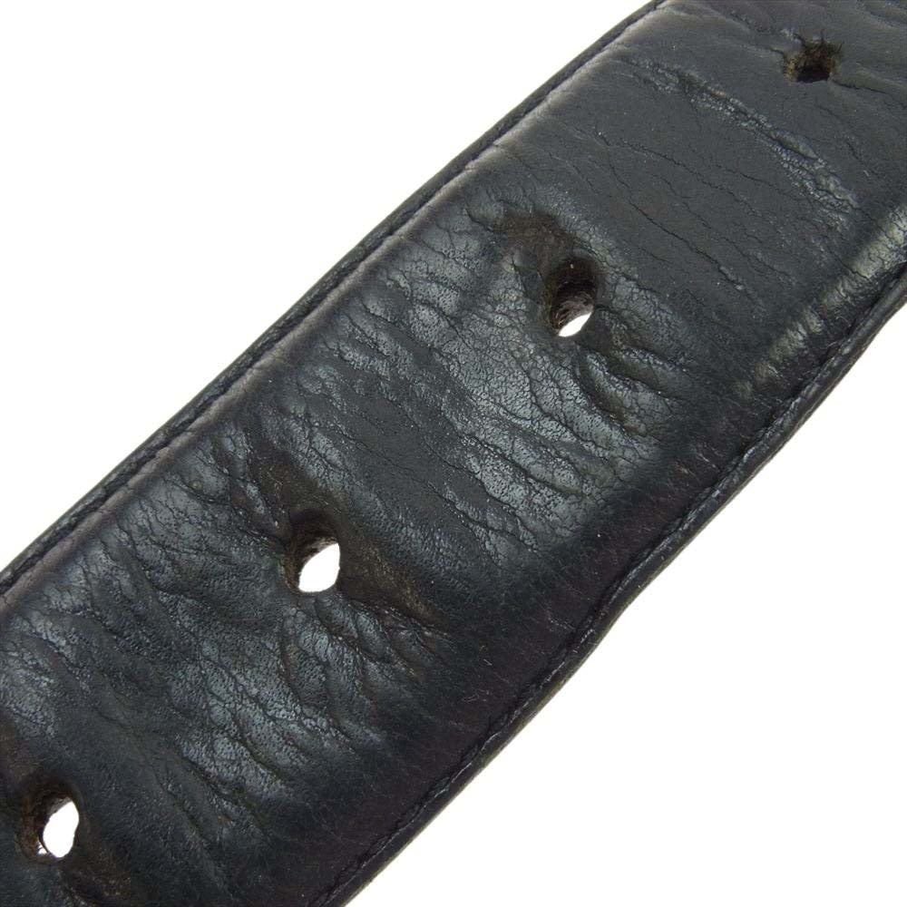 CHROME HEARTS クロムハーツ（原本無） OVAL CROSS STRAP 1.5 クラシックオーバルクロス バックル レザーベルト 31インチ【中古】