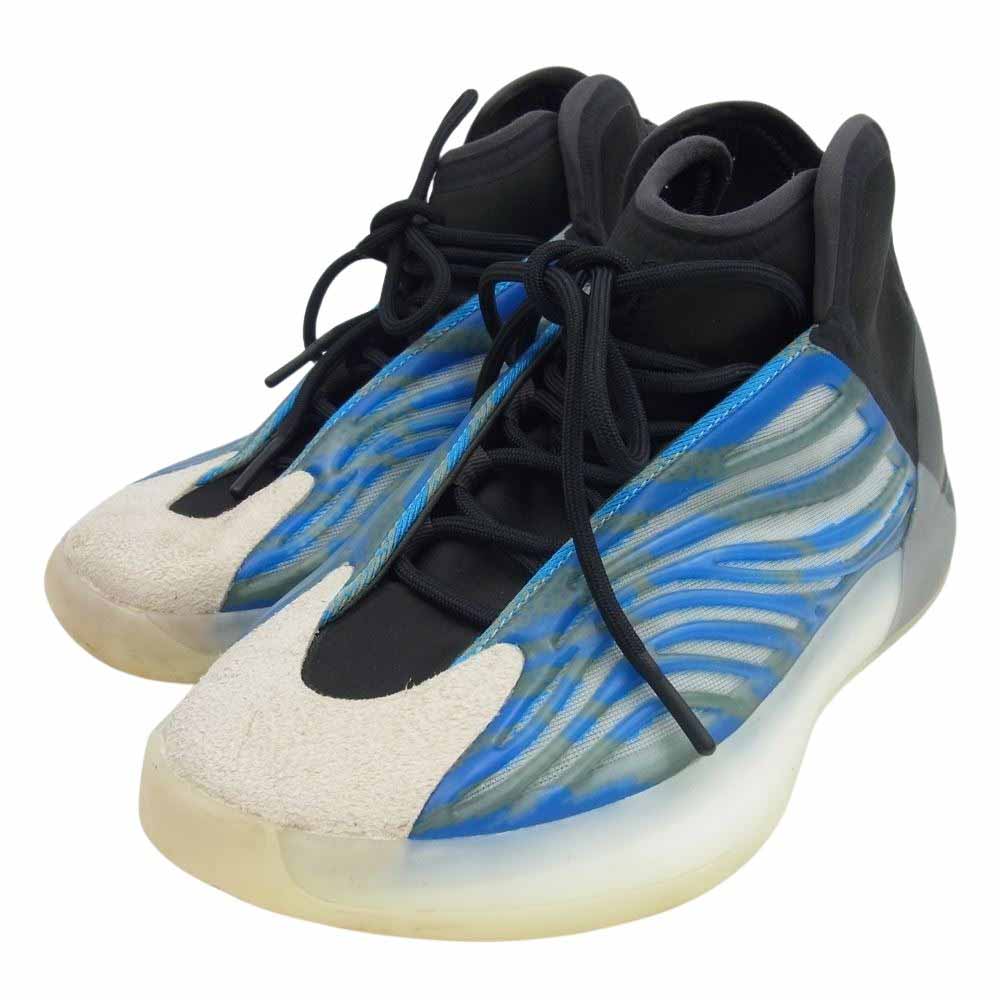 adidas アディダス GZ8872 YEEZY QNTM BSKTBL FROZEN BLUE イージーバスケットボール フローズン ハイカットスニーカー ブルー系 27.5ｃｍ【中古】
