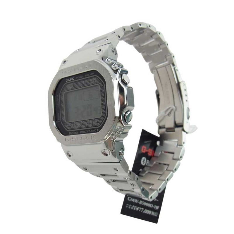 G-SHOCK ジーショック GMW-B5000D-1JF フルメタル 電波ソーラー ウォッチ 腕時計 シルバー系【新古品】【未使用】【中古】