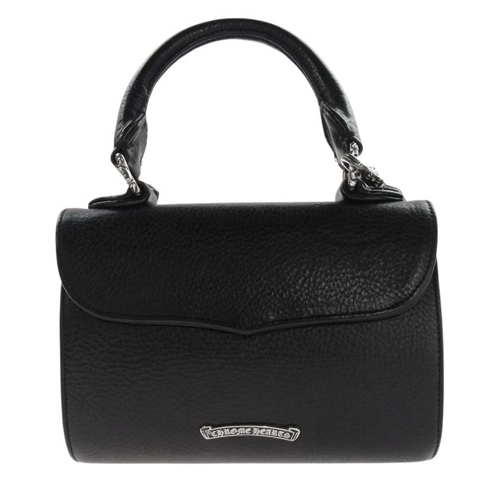 CHROME HEARTS クロムハーツ（原本無） DOC ADAMS スモール CHクロス 2WAY ハンド バッグ ブラック系【中古】