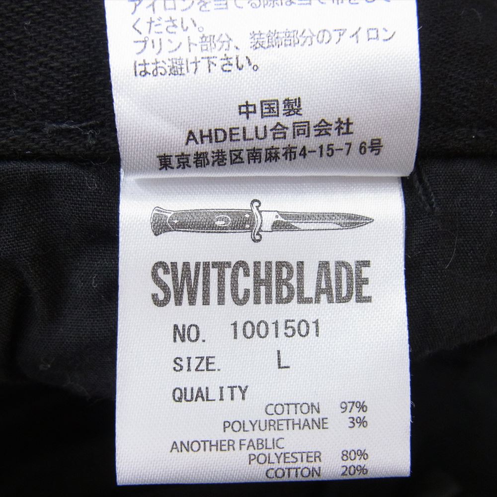 スイッチブレード 1001501 GRAPHIC PRINT DENIM PT BLACK グラフィック プリント デニム パンツ ブラック系 L【中古】
