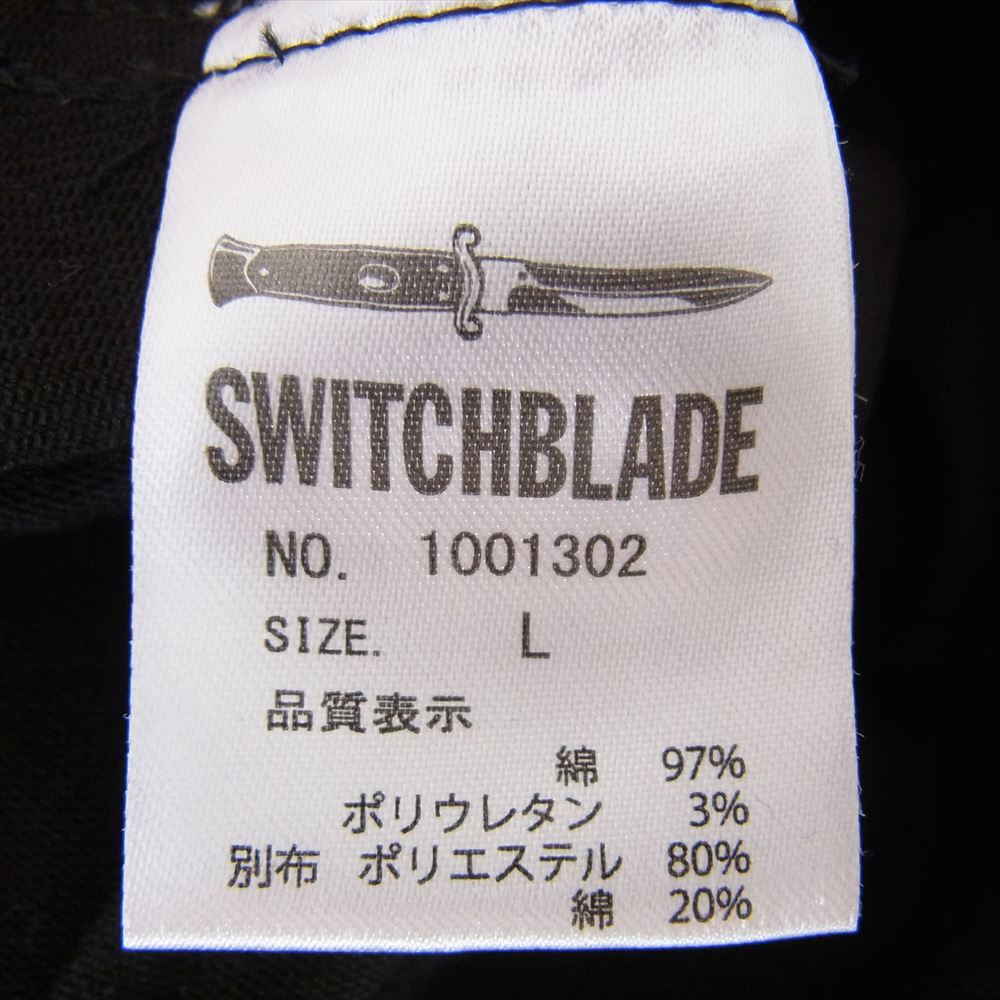スイッチ ブレード 1001302 GRAPHIC PRINT DENIM JKT BLACK グラフィック プリント デニムジャケット ブラック系 L【中古】