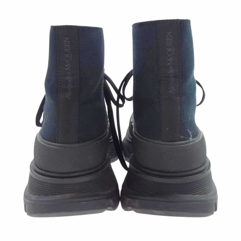 Alexander McQueen アレキサンダーマックイーン Tread Slick トレッドスリック ハイカットスニーカー ブラック系 41【中古】