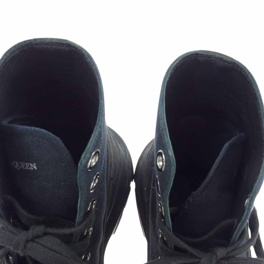Alexander McQueen アレキサンダーマックイーン Tread Slick トレッドスリック ハイカットスニーカー ブラック系 41【中古】