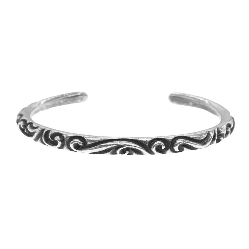 CHROME HEARTS クロムハーツ（原本無） BANGLE SCROLL スクロール バンド シルバー ブレスレット バングル シルバー系【中古】