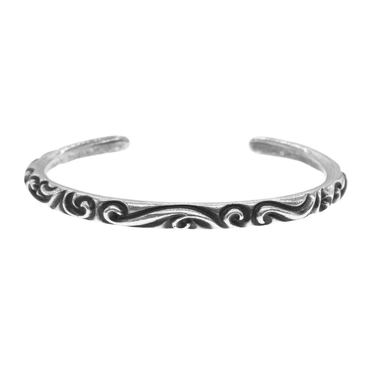 CHROME HEARTS クロムハーツ（原本無） BANGLE SCROLL スクロール バンド シルバー ブレスレット バングル シルバー系【中古】