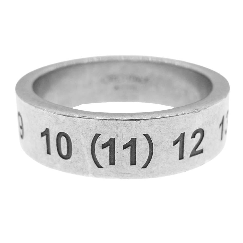 MAISON MARGIELA メゾンマルジェラ ロゴ ナンバーリング SV925 シルバー リング シルバー系 21号【中古】