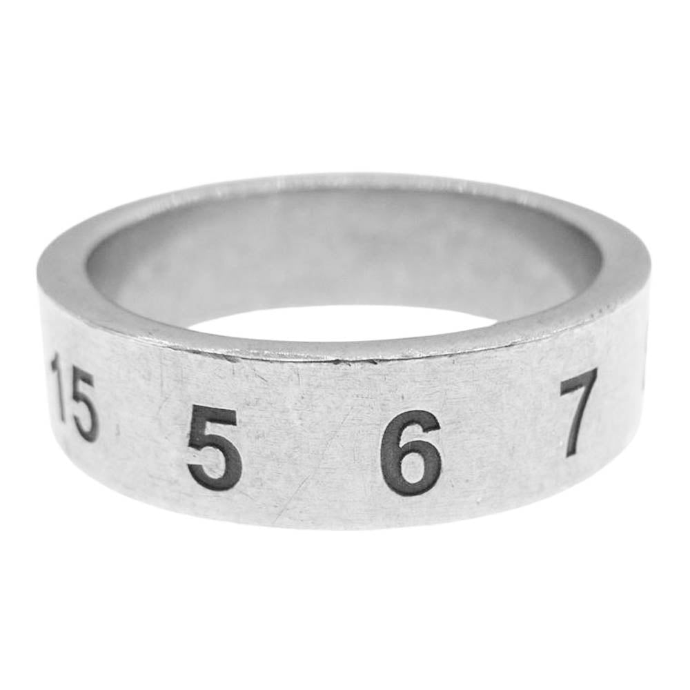 MAISON MARGIELA メゾンマルジェラ ロゴ ナンバーリング SV925 シルバー リング シルバー系 21号【中古】