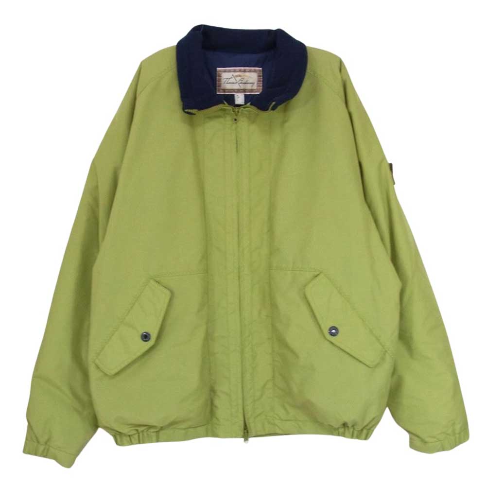 BURBERRY バーバリー THOMAS BURBERRY 袖ワッペン ジップアップ ナイロン ジャケット ブルゾン グリーン系 L【中古】
