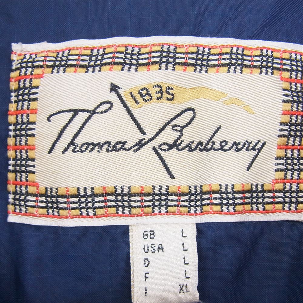 BURBERRY バーバリー THOMAS BURBERRY 袖ワッペン ジップアップ ナイロン ジャケット ブルゾン グリーン系 L【中古】