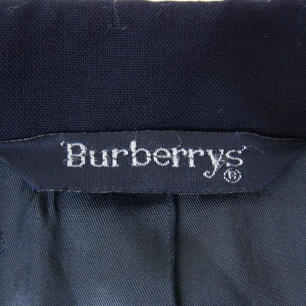 BURBERRY バーバリー BURBERRYS 金ボタン ピークドラペル ウール ダブル テーラード ジャケット ネイビー系 サイズ表記無【中古】