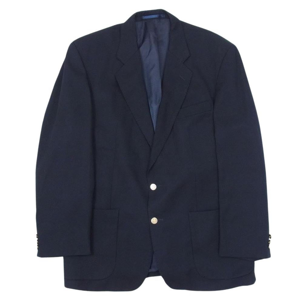 BURBERRY バーバリー BURBERRYS ウール シングル 2B テーラード ジャケット ブレザー ネイビー系 54R【中古】