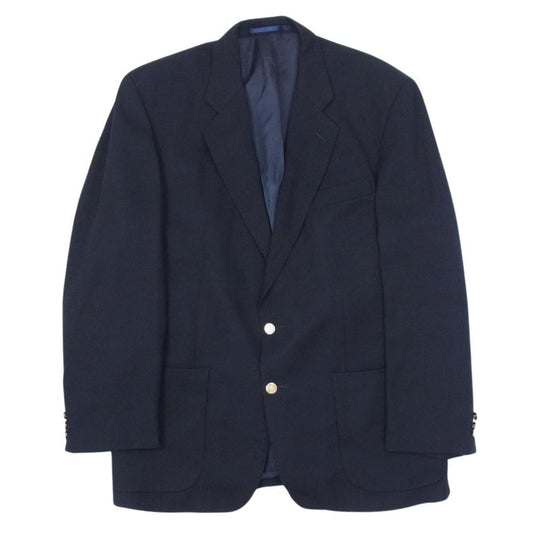 BURBERRY バーバリー BURBERRYS ウール シングル 2B テーラード ジャケット ブレザー ネイビー系 54R【中古】