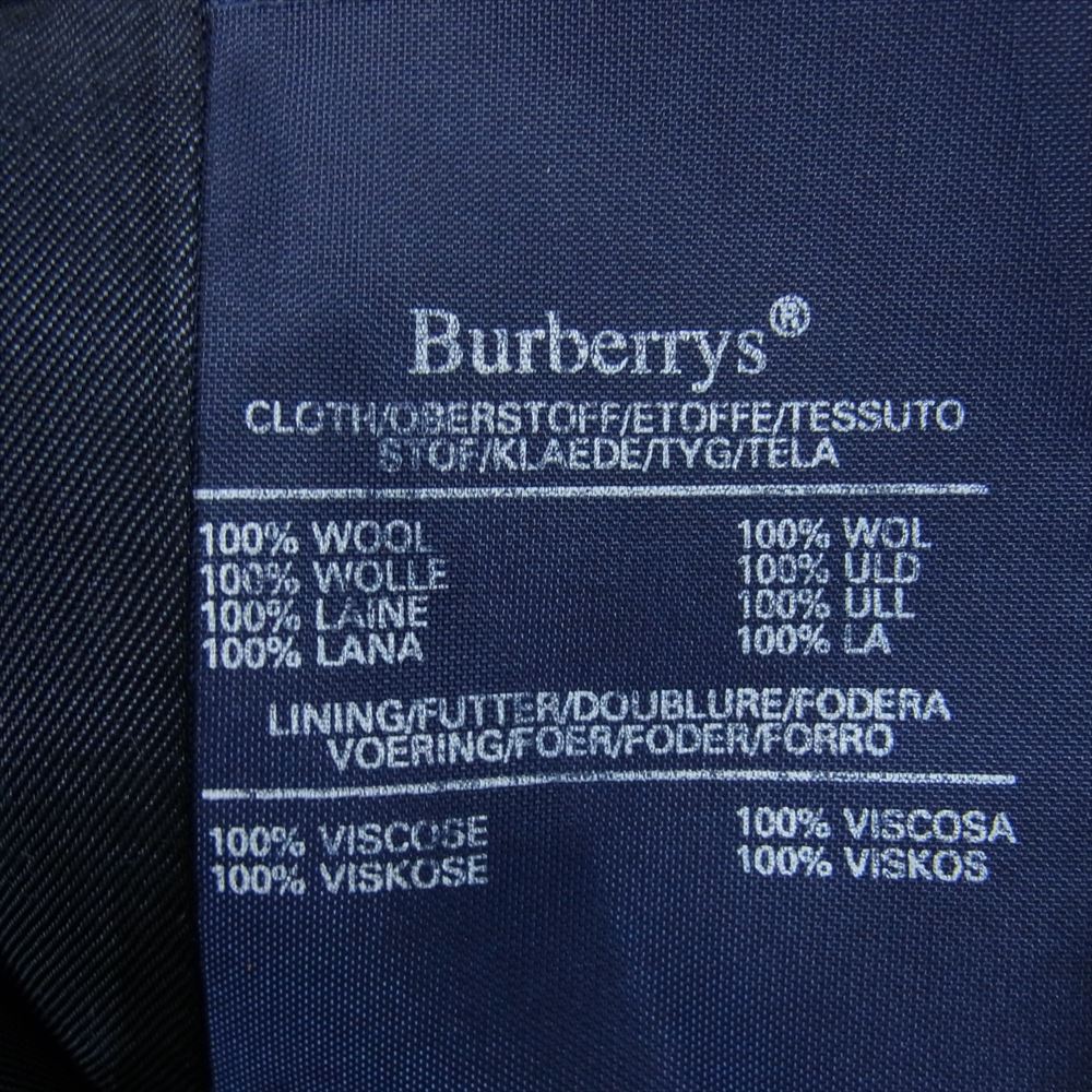 BURBERRY バーバリー BURBERRYS ウール シングル 2B テーラード ジャケット ブレザー ネイビー系 54R【中古】