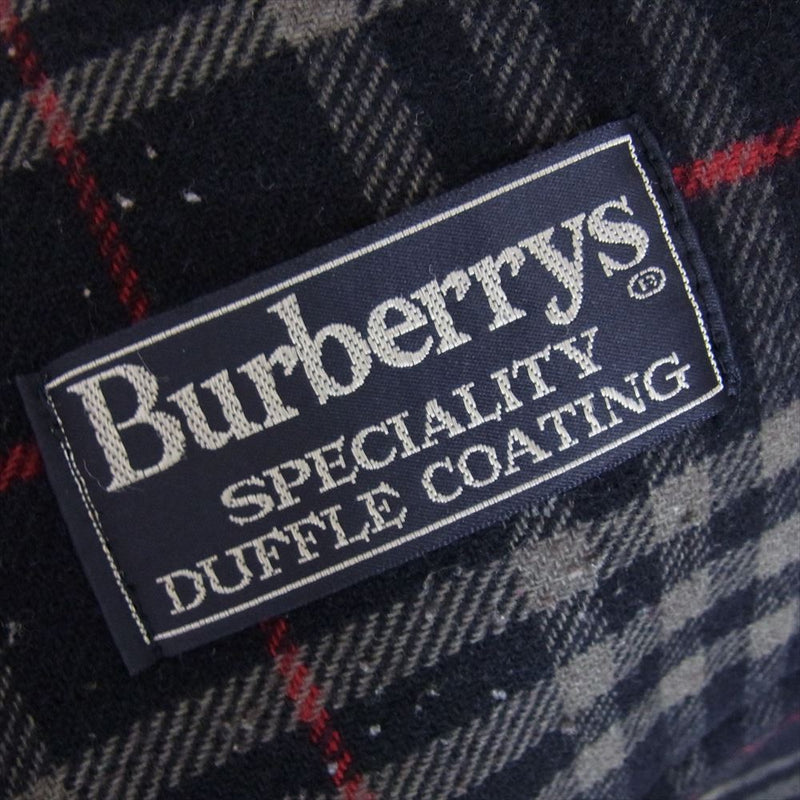 BURBERRY バーバリー BURBERRYS 裏地チェック ウール ダッフル コート ネイビー系 サイズ表記無【中古】