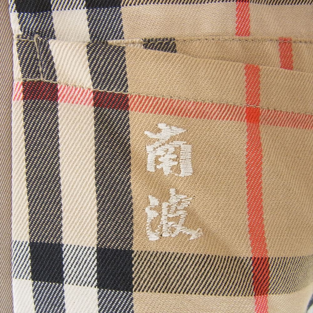 BURBERRY バーバリー WR050-902-46 BURBERRYS ネーム入り 裏地チェック ステンカラー コート ベージュ系 サイズ表記無【中古】