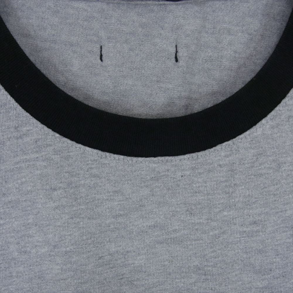 リベーレ MT COLOR POCKET TEE クレイジーパターン カレッジロゴプリント ポケット Tシャツ グレー系 S【中古】