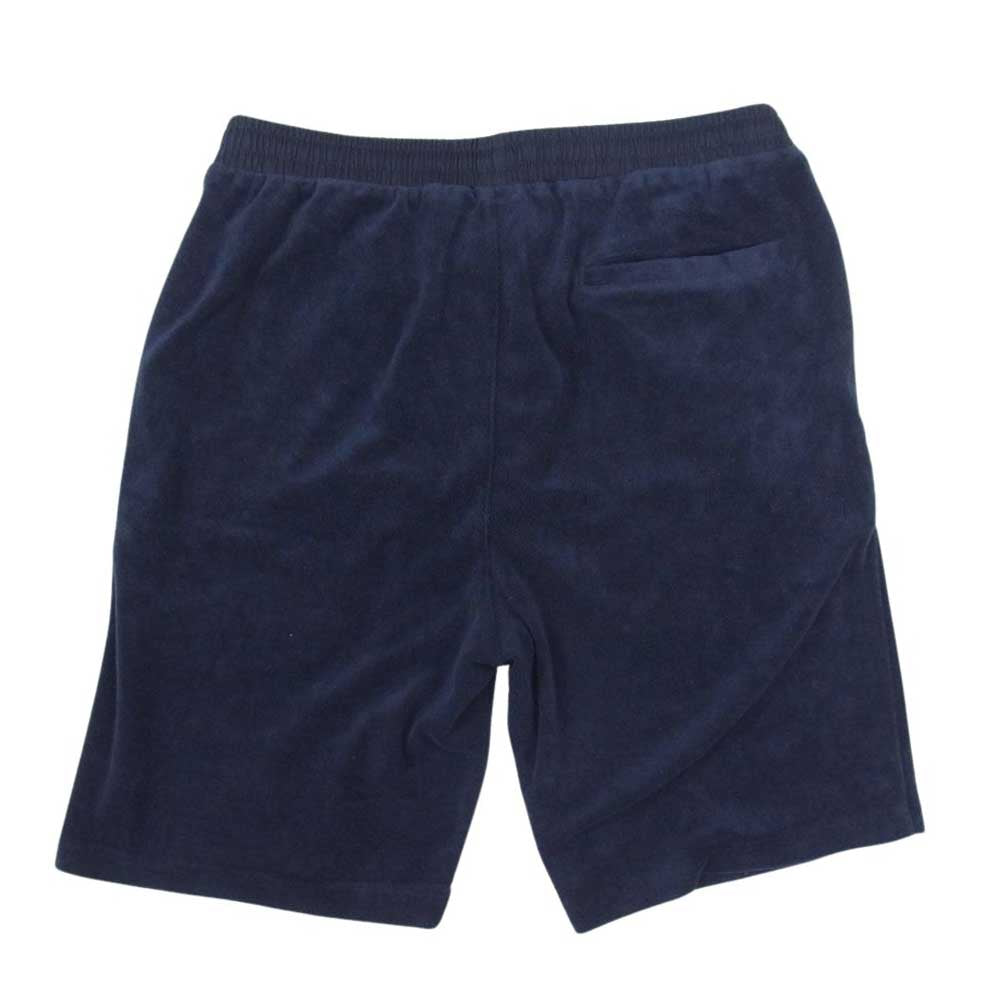 STUSSY ステューシー Terry(stussy short pant パイル地 ショート パンツ  ネイビー系 M【新古品】【未使用】【中古】