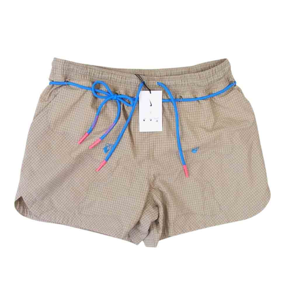 NIKE ナイキ × OFF WHITE オフホワイト NRG Woven Shorts ウブン ショーツ ショート パンツ ブラウン系 2XL【極上美品】【中古】