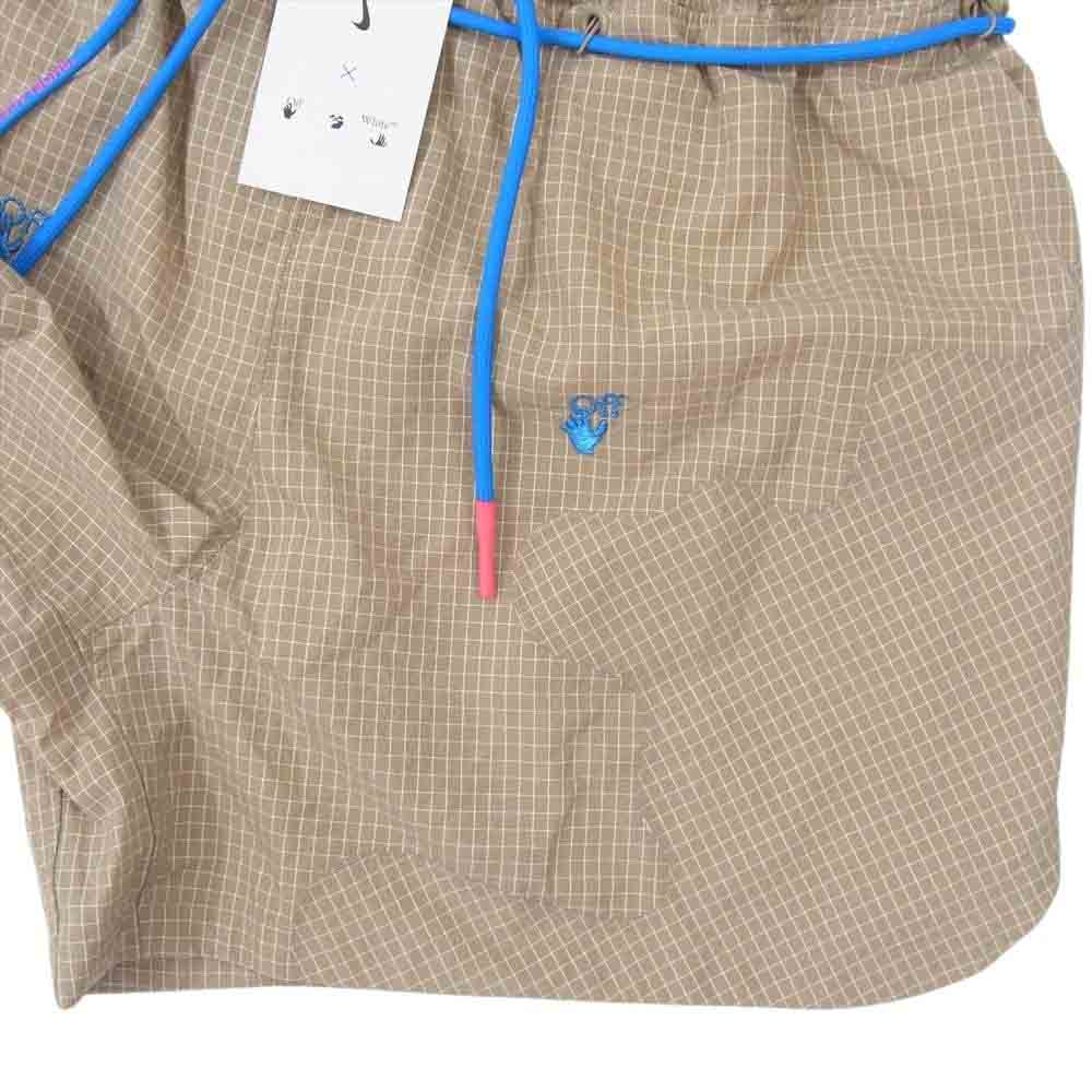 NIKE ナイキ × OFF WHITE オフホワイト NRG Woven Shorts ウブン ショーツ ショート パンツ ブラウン系 2XL【極上美品】【中古】