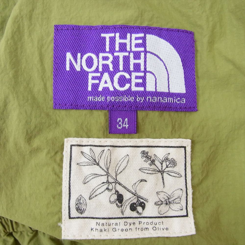 THE NORTH FACE ノースフェイス NT4300N PURPLE LABEL パープルレーベル Mountain Field Shorts マウンテン フィールド ショーツ ショートパンツ カーキ系 34【中古】