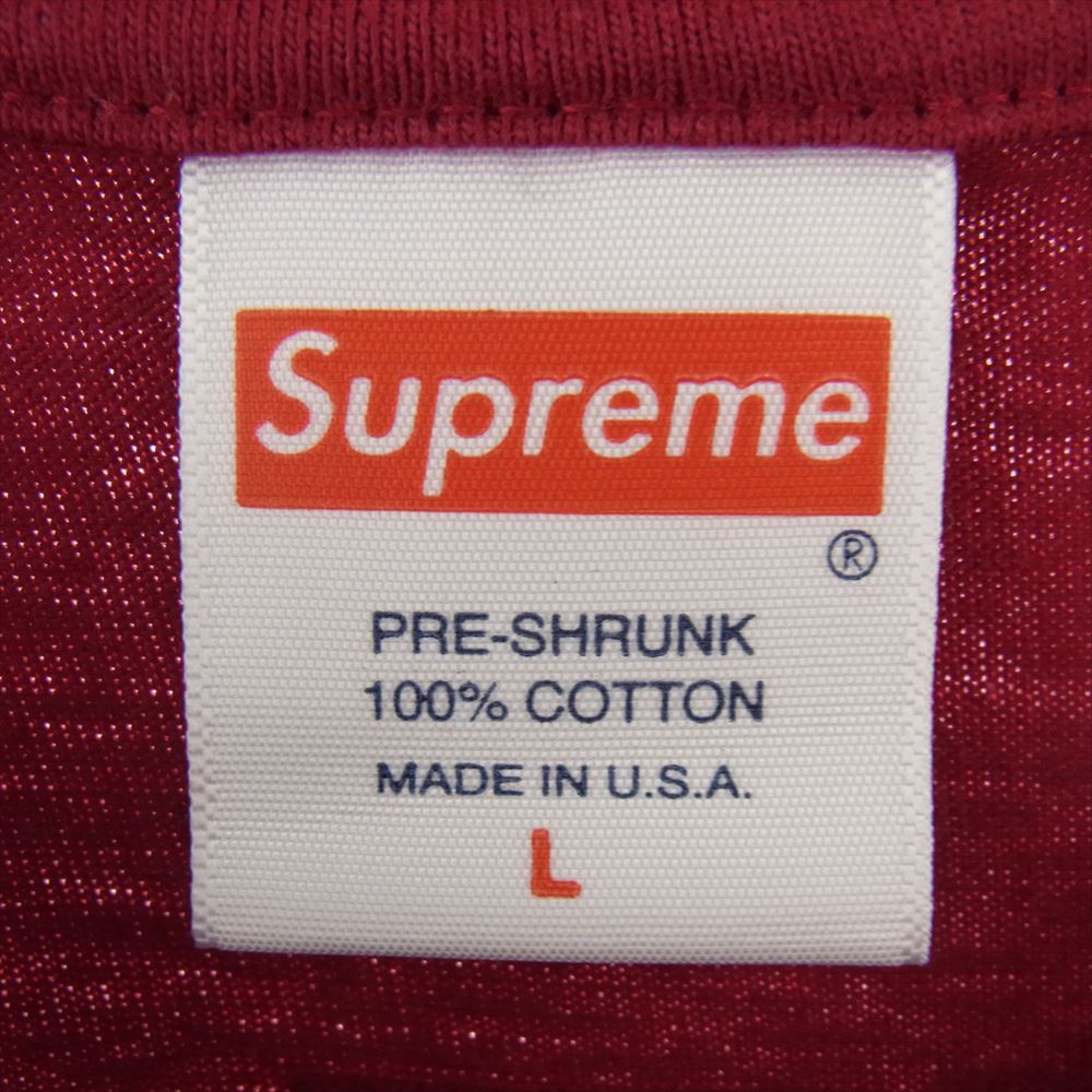 Supreme シュプリーム 20AW Pharoah Sanders Tee ファラオ サンダース プリント Tシャツ  ワインレッド系 L【新古品】【未使用】【中古】