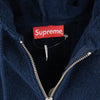 Supreme シュプリーム 16SS Terry Zip Up Sweat テリー ジップアップ スウェット パイル地 バックロゴ フーディー パーカー ネイビー系 M【中古】