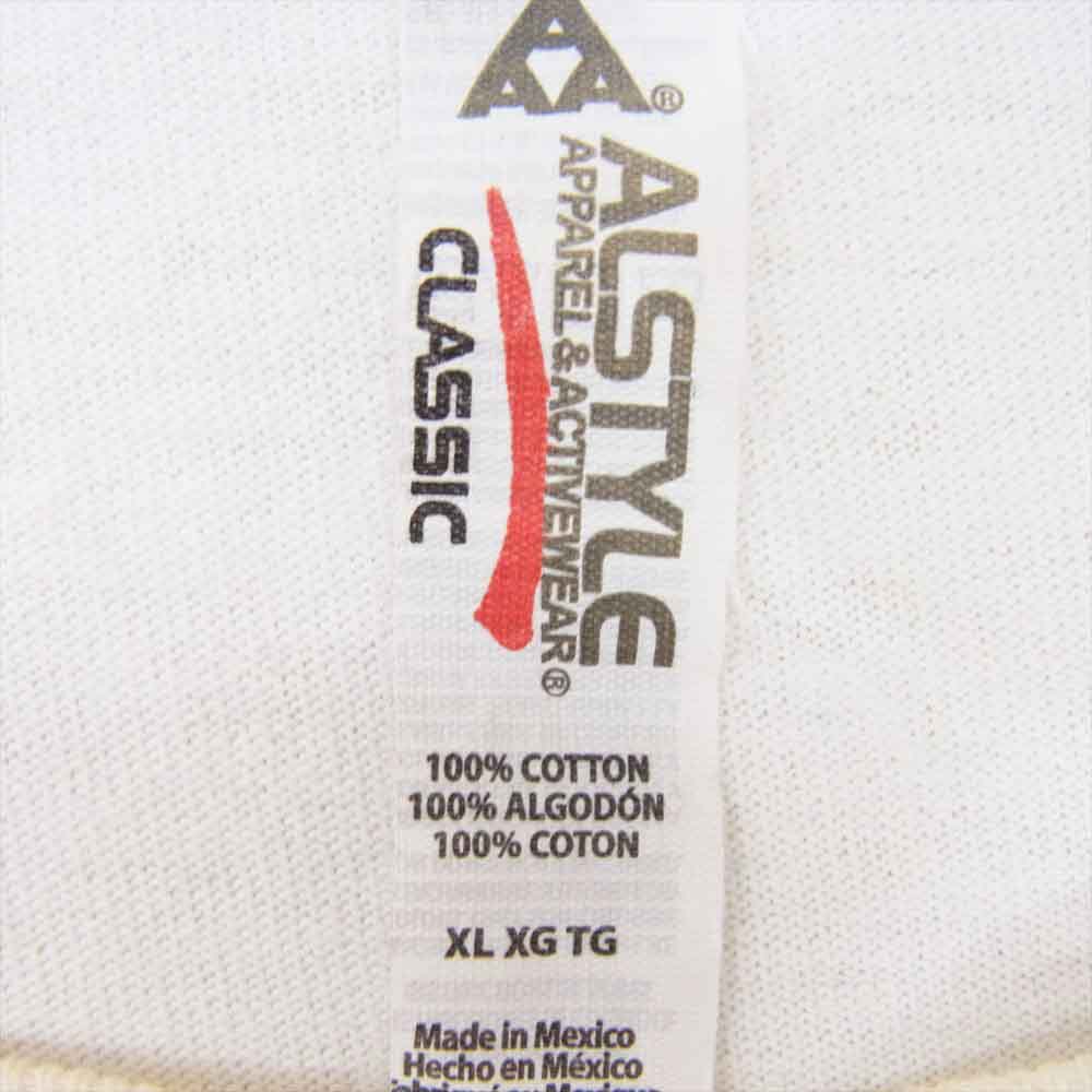 ガールズドントクライ 18SS ALSTYLE LOGO TEE ロゴ プリント クルーネック 半袖 Tシャツ ホワイト系 XL【中古】