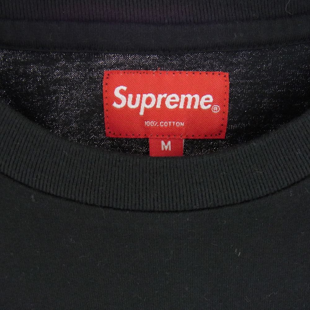 Supreme シュプリーム 19AW Internationale S/S Top ロゴ プリント 半袖 Tシャツ ブラック系 M【美品】【中古】