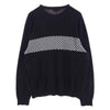 Supreme シュプリーム 18SS Checkered Panel Crewneck Sweater チェッカー パネル クルーネック セーター ブラック系 M【中古】