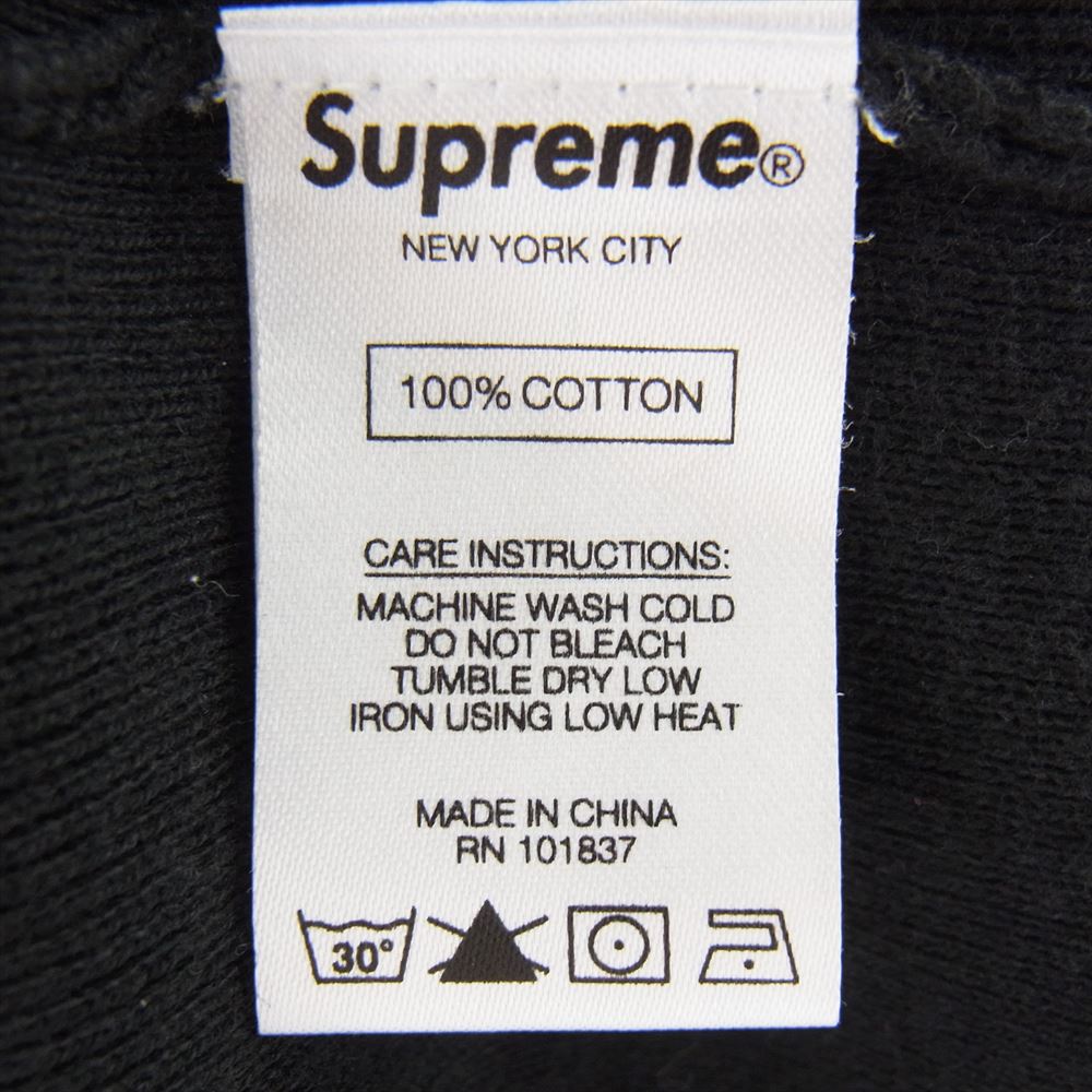 Supreme シュプリーム 18SS Checkered Panel Crewneck Sweater チェッカー パネル クルーネック セーター ブラック系 M【中古】
