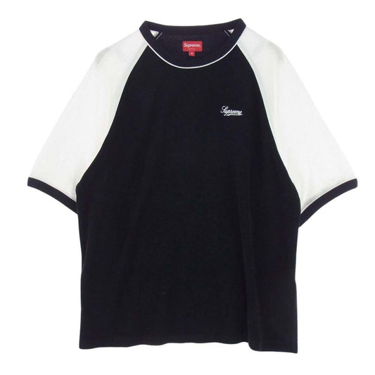 Supreme シュプリーム 23SS Terry Raglan S/S Top テリー ラグラン 半袖 Tシャツ ブラック系 M【中古】