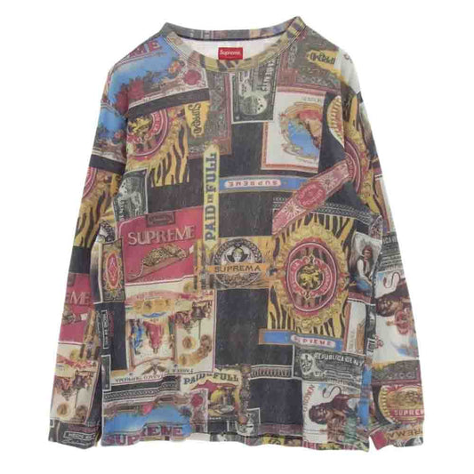 Supreme シュプリーム 22AW Republica Thermal リパブリカ サーマル 長袖 Tシャツ マルチカラー系 M【中古】