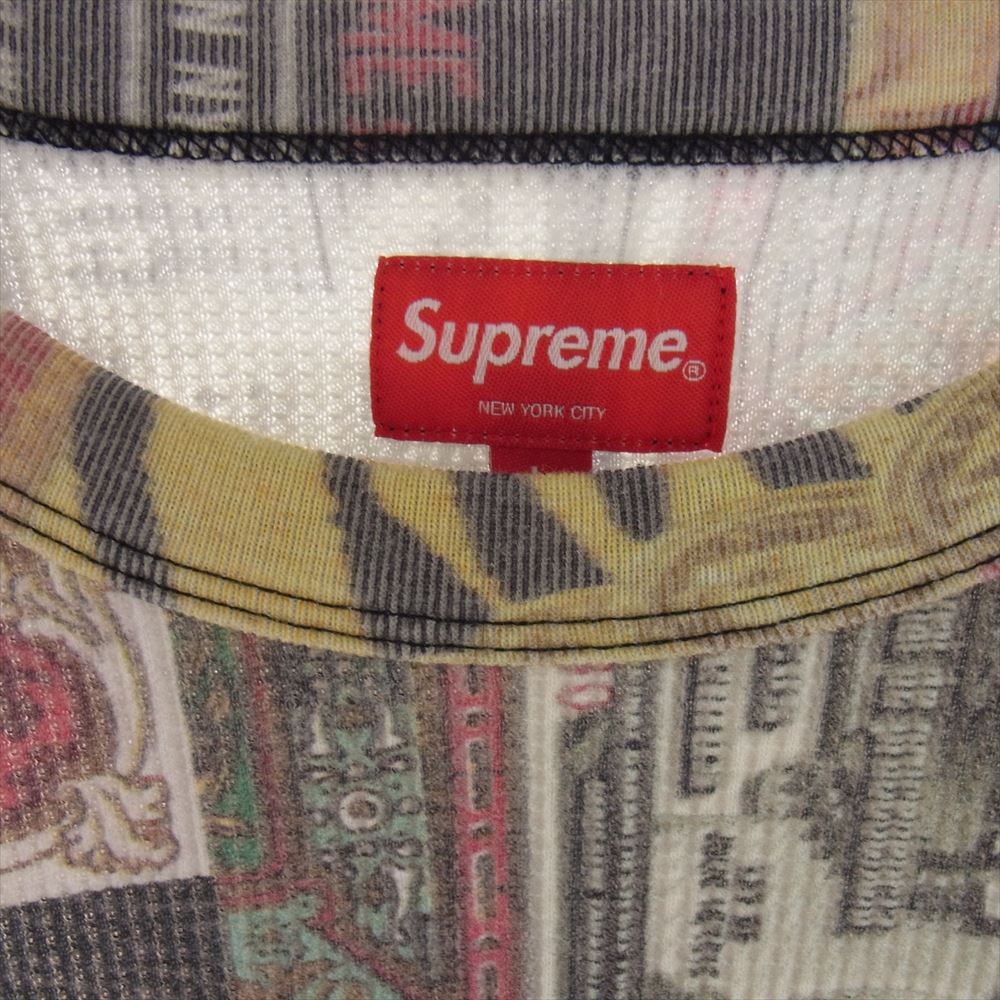 Supreme シュプリーム 22AW Republica Thermal リパブリカ サーマル 長袖 Tシャツ マルチカラー系 M【中古】