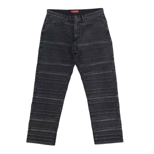 Supreme シュプリーム 22AW Layered Jean レイヤード デニム パンツ ブラック系 43【美品】【中古】