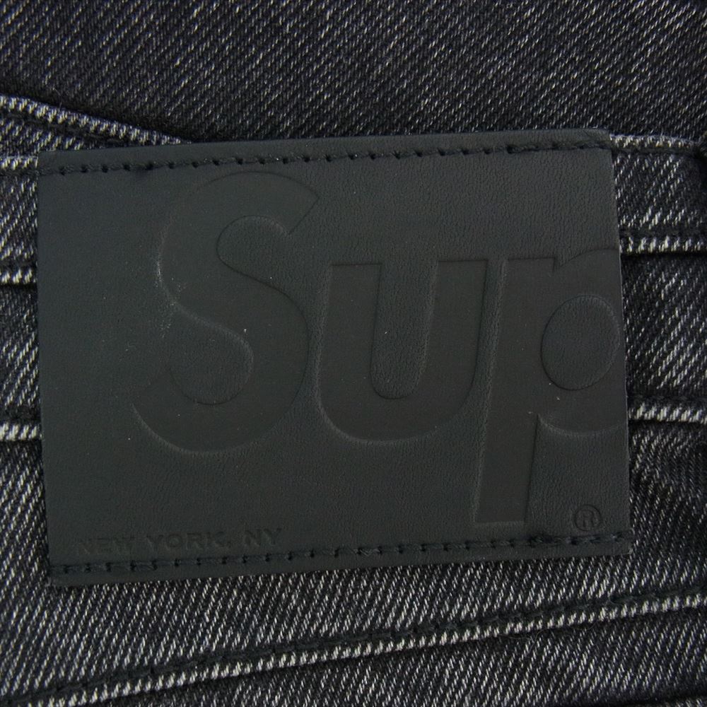 Supreme シュプリーム 22AW Layered Jean レイヤード デニム パンツ ブラック系 43【美品】【中古】