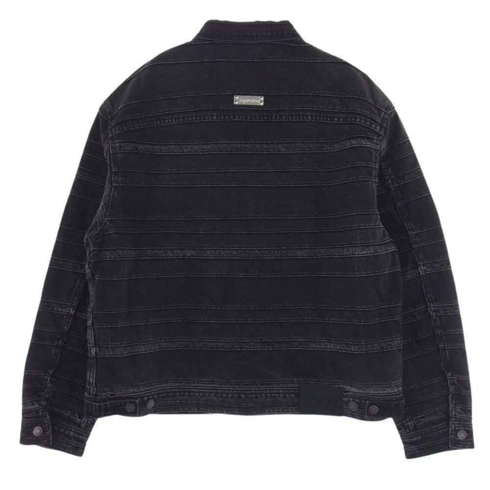 Supreme シュプリーム 22AW Layered Denim Trucker Jacket レイヤード デニム トラッカー ジャケット ブラック系 L【美品】【中古】
