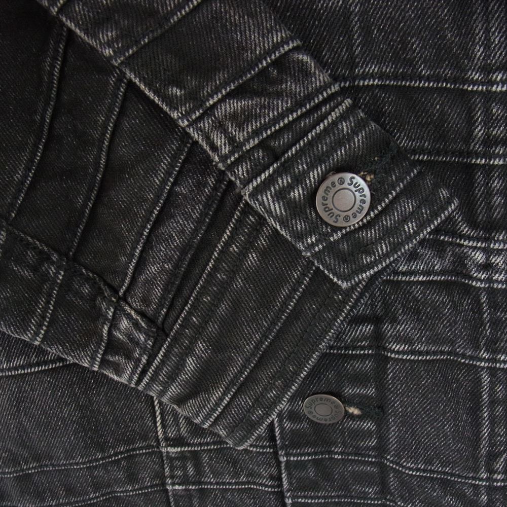 Supreme シュプリーム 22AW Layered Denim Trucker Jacket レイヤード デニム トラッカー ジャケット ブラック系 L【美品】【中古】