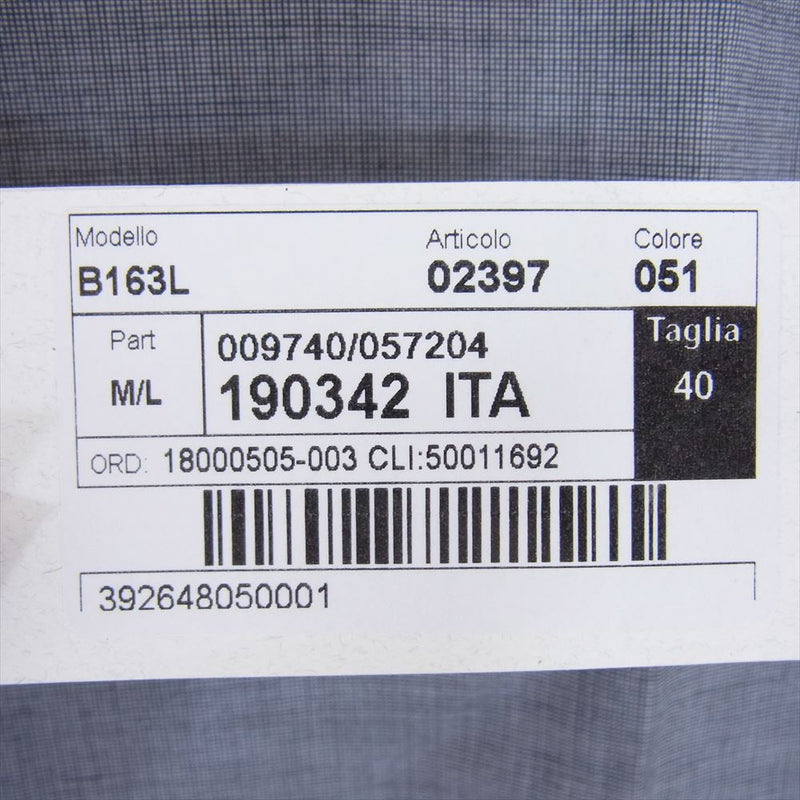 チットラグジュアリー B163L ワイドカラー ドレスシャツ グレー系 40【新古品】【未使用】【中古】
